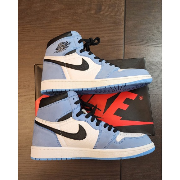 Jordan Other - 100% Authentic Nike Jordan 1 Retro High OG University Blue 555088 134 Size 9.5